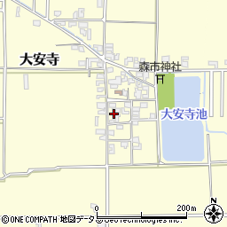 奈良県磯城郡田原本町大安寺378周辺の地図