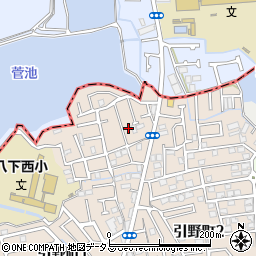 大阪府堺市東区引野町2丁121周辺の地図