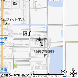 奈良県磯城郡田原本町阪手800周辺の地図