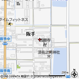 奈良県磯城郡田原本町阪手802周辺の地図