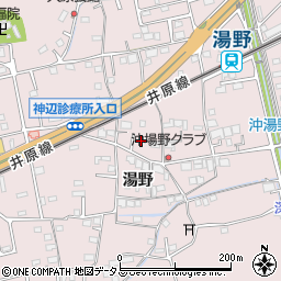 広島県福山市神辺町湯野190周辺の地図