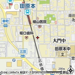 奈良県磯城郡田原本町124-1周辺の地図