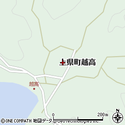 長崎県対馬市上県町越高周辺の地図