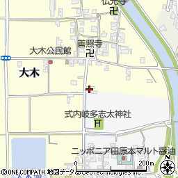 奈良県磯城郡田原本町大木202周辺の地図