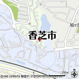 奈良県香芝市上中1180-59周辺の地図