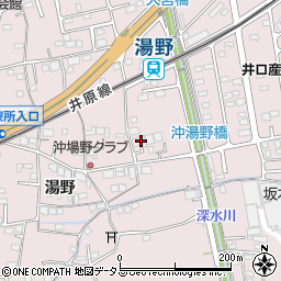 広島県福山市神辺町湯野111周辺の地図