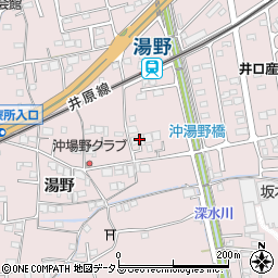 広島県福山市神辺町湯野111周辺の地図