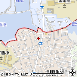 大阪府堺市東区引野町2丁125周辺の地図