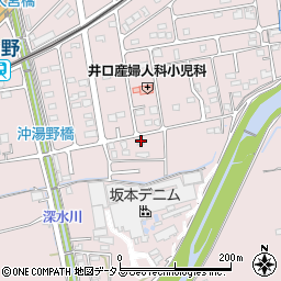 広島県福山市神辺町湯野507周辺の地図