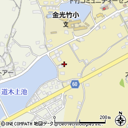 岡山県浅口市金光町下竹363-1周辺の地図