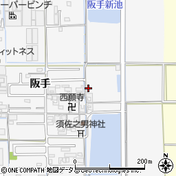 奈良県磯城郡田原本町阪手877周辺の地図