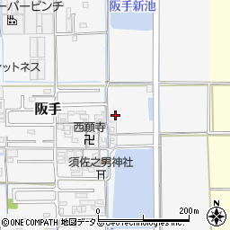 奈良県磯城郡田原本町阪手876周辺の地図