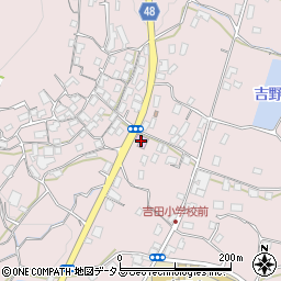 笠岡市吉田文化会館周辺の地図