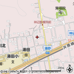 広島県福山市神辺町湯野3-1周辺の地図