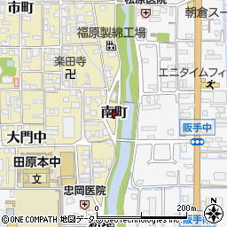 奈良県田原本町（磯城郡）南町周辺の地図