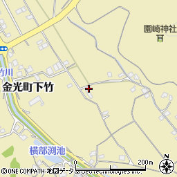 岡山県浅口市金光町下竹1229周辺の地図