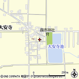 奈良県磯城郡田原本町大安寺393周辺の地図