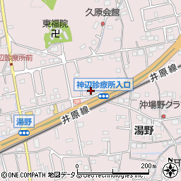 広島県福山市神辺町湯野25周辺の地図
