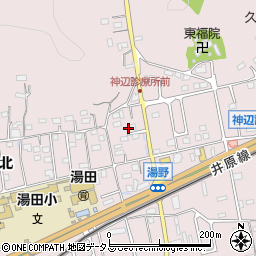 広島県福山市神辺町湯野3-5周辺の地図