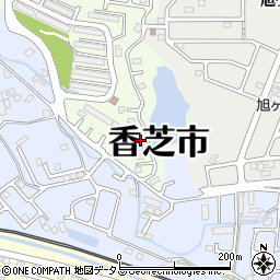 奈良県香芝市上中1180-123周辺の地図