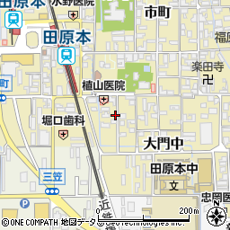 奈良県磯城郡田原本町117周辺の地図