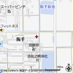 奈良県磯城郡田原本町阪手819-9周辺の地図