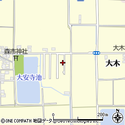 奈良県磯城郡田原本町大木169周辺の地図