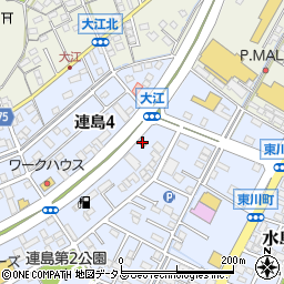 吉野家連島店周辺の地図