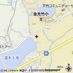 岡山県浅口市金光町下竹356周辺の地図