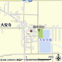 奈良県磯城郡田原本町大安寺395周辺の地図