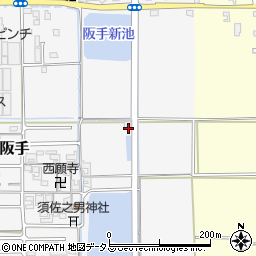 奈良県磯城郡田原本町阪手865周辺の地図