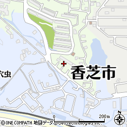 奈良県香芝市上中1184-16周辺の地図