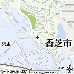 奈良県香芝市上中1184-13周辺の地図