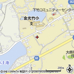 岡山県浅口市金光町下竹350周辺の地図