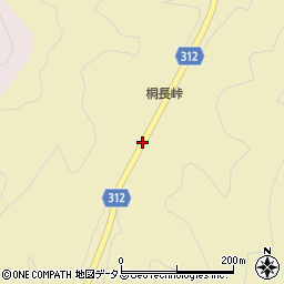 桐長峠周辺の地図