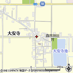 奈良県磯城郡田原本町大安寺165周辺の地図