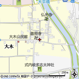 奈良県磯城郡田原本町大木262周辺の地図