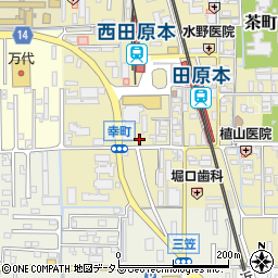 奈良県磯城郡田原本町165-8周辺の地図
