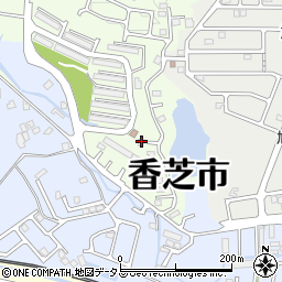 奈良県香芝市上中1180-3周辺の地図