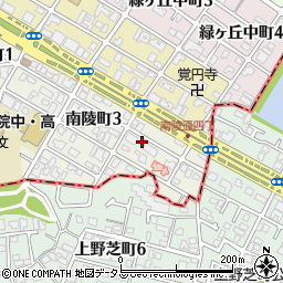 大阪府堺市堺区南陵町周辺の地図