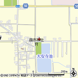 奈良県磯城郡田原本町大安寺21周辺の地図