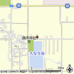 奈良県磯城郡田原本町大安寺20-2周辺の地図