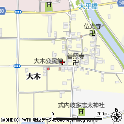 奈良県磯城郡田原本町大木296周辺の地図
