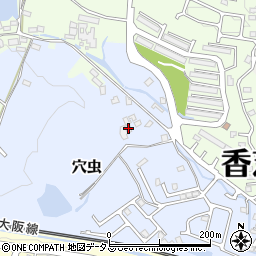 奈良県香芝市穴虫591周辺の地図