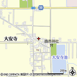 奈良県磯城郡田原本町大安寺162周辺の地図