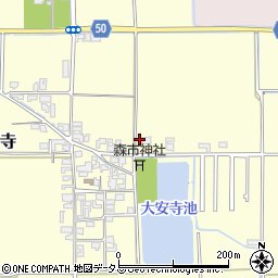 奈良県磯城郡田原本町大安寺22周辺の地図
