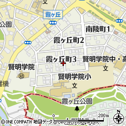 大阪府堺市堺区霞ヶ丘町周辺の地図