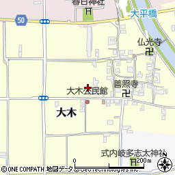 奈良県磯城郡田原本町大木306周辺の地図