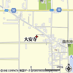 奈良県磯城郡田原本町大安寺173周辺の地図