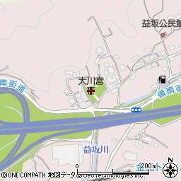大川宮周辺の地図